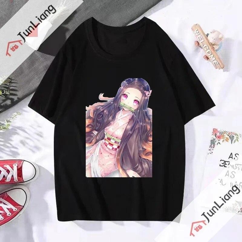 2023 New Summer Popular Unisexswear Japanese Anime Ghost Killing Blade Demon Slayer Unisex T-shirt Fashion Casual