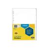 Marbig Manilla Reinforced Strip Dividers A4 (White)