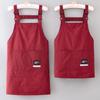 Taslon Water-Repellent Oil-Proof Apron for Home Cooking - Customizable Logo, Fashionable Catering Waist Apron
