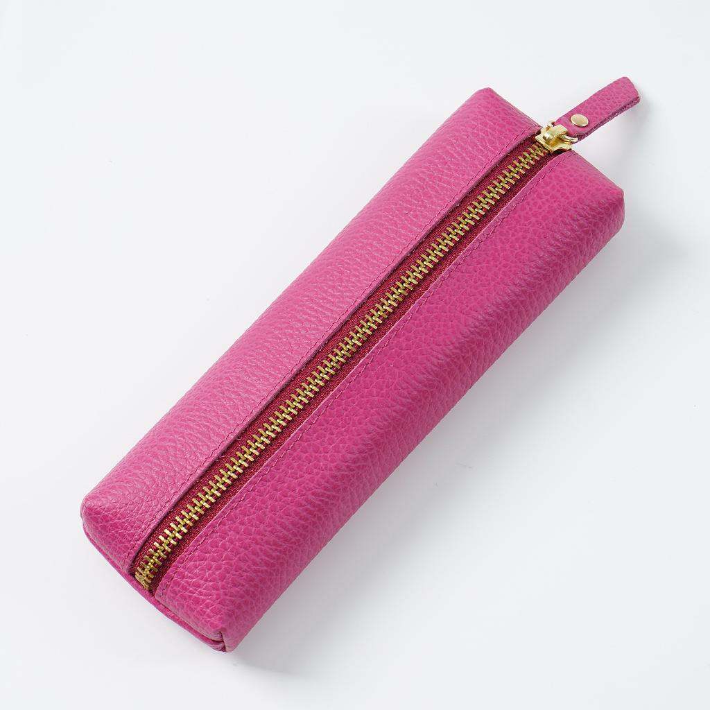 Premium Durable PU Leather Pencil Case with Handcrafted Zipper Closure Luxurious Office Holder Portable Pen Pouch