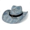 New Western Cowboy Hat Fashion Sequin Versatile Jazz Hat European and American Men's and Women's Shade Top Hat