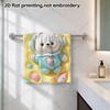 Kawaii Space Bear Astronaut Print Soft Absorbent Towel, Quick Dry Bath Hand Towel