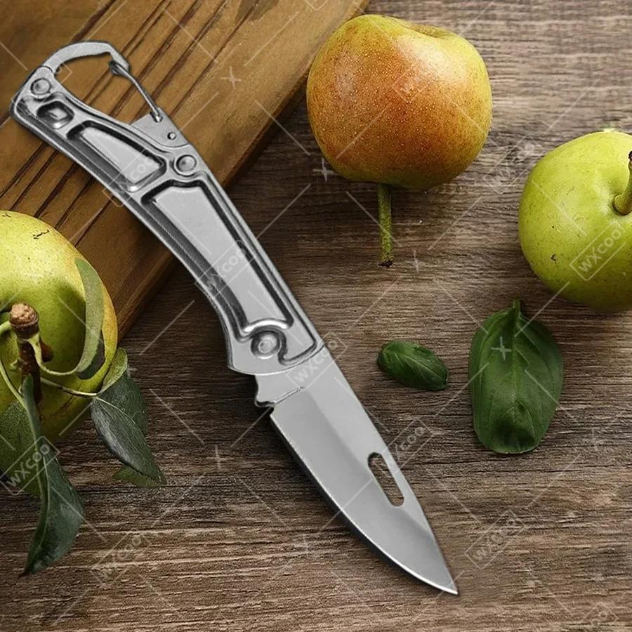 10PCS Multifunctional Folding Knife Stainless Steel Courier Opening Knife Fruit Knife Non-slip Handle Kitchen Knife Accessories