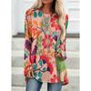 Damen T-Shirt mit Aufdruck und langen Ärmeln, geeignet für Frühling, Herbst und Winter. Modisch und vielseitig, maschinenwaschbar.