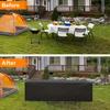 14 Universal Size Sunproof and Windproof Rectangular Patio Covers Tear Resistant Outdoor Square Table and Chair Protective Cover