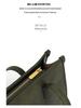 Women's Olive Green Retro Tote Bag - High-end Shoulder Bag for Autumn/Winter 2025