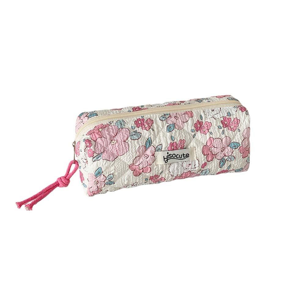 Stoff Koreanischer Stil Federmäppchen Capybara Hund Blumenmuster Federtasche Schüler