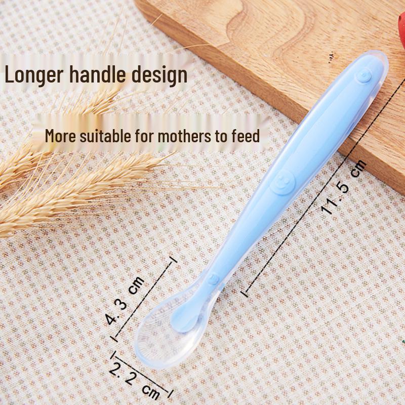 Infant Silicone Feeding Spoon for Baby Puree & Soft Foods