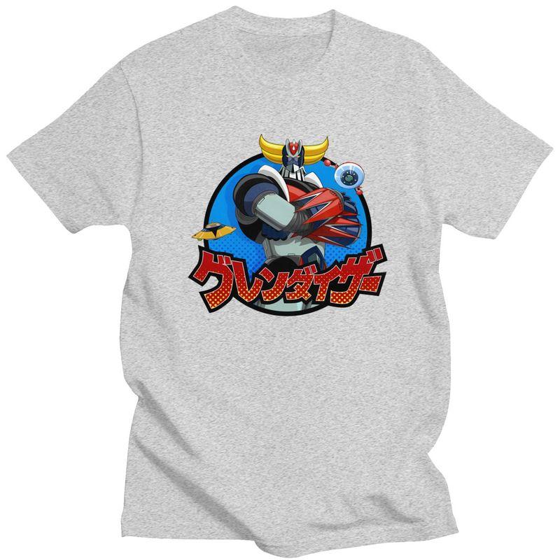 Custom Mens UFO Robot Grendizer T Shirt ShortSleeve Cotton Tshirts Classic Tshirt Leisure Goldorak Tees Slim Fit Clothing