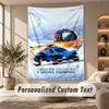 Rocket League Tapestry, Personalized Custom Text, Wall Hanging Tapestry For Living Room Home Wall Decor