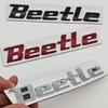 3D Metal Car Sticker Chrome Red Black Letters Logo Nameplate Beetle Emblem Rear Trunk Fender Badge For VW 1998 2005 Accessories