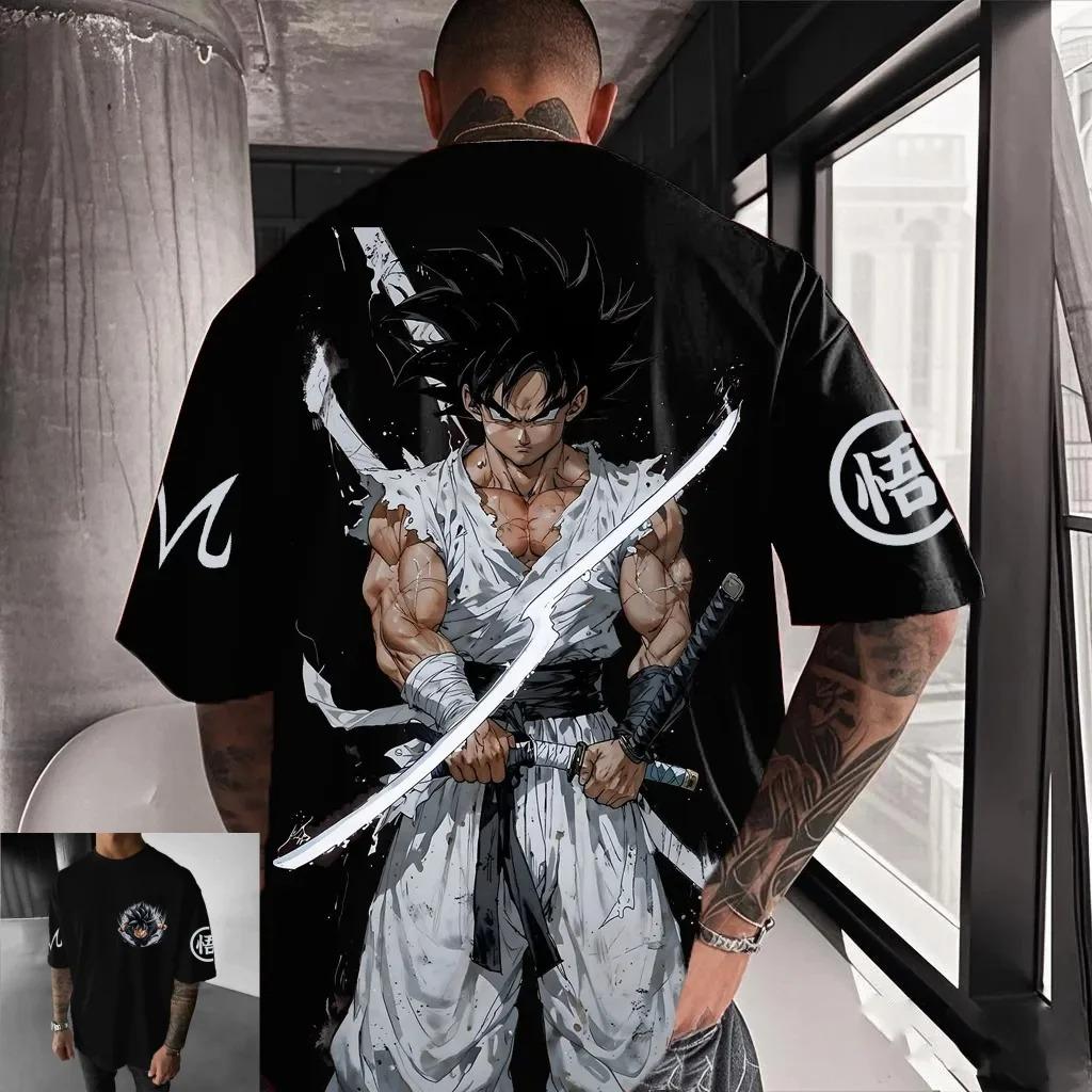 

Japan Anime Dragon Ball Son Goku Manga Graphic Print T-shirt Men Women Streetwear Harajuku Y2K Fashion Casual Oversized Top Summer New Tee 4XL