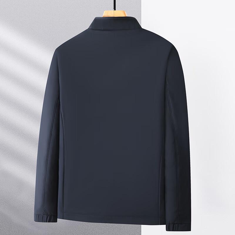 Hengyuanxiang Men's Stand Collar Fleece-Lined Winter Jacket