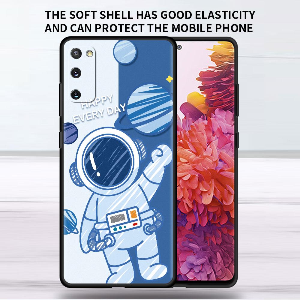 

Мягкий чехол для Samsung Galaxy Note 20 Ultra 10 Plus Lite A50 A70 A20 A40 A20e 9 8 A60 A10e Funda Чехол для телефона Космос Крутой Астронавт Samsung Note 8