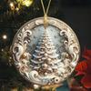 Dream Christmas Tree Ornament Sparkling Acrylic Hanging Decoration with Golden String Festive Keepsake Gift