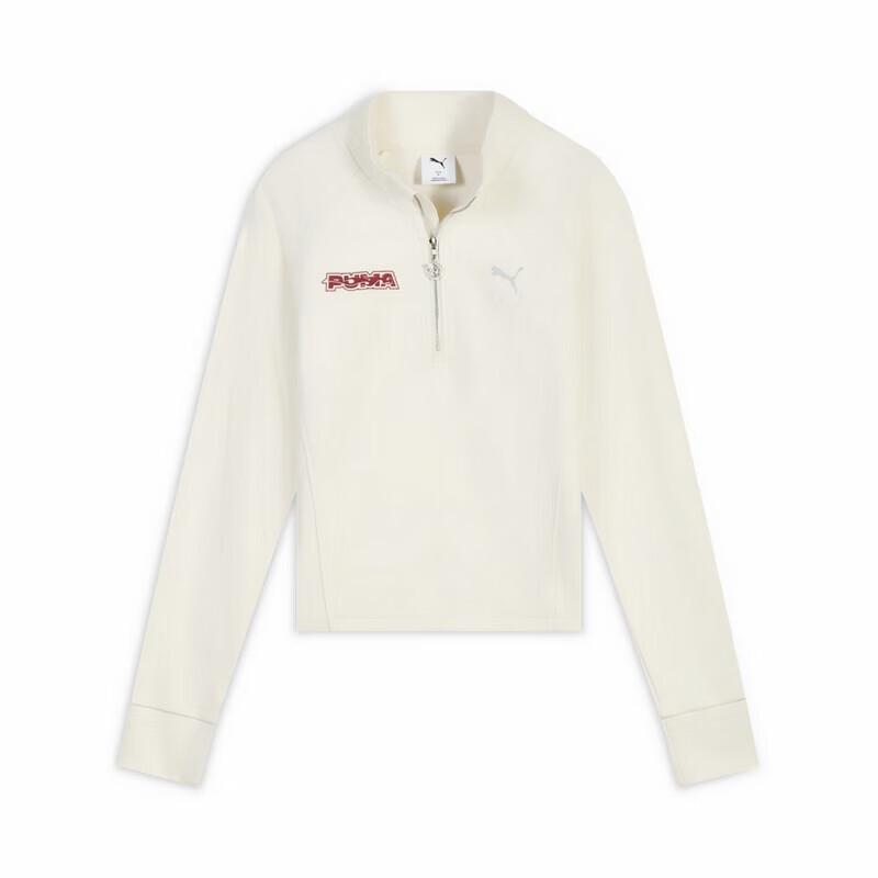 PUMA Women's CNY Half-Zip Knit Pullover Sweatshirt 636175