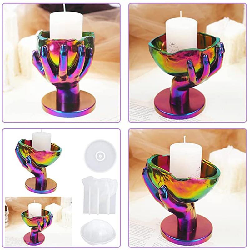 Horký! DIY Ruční Držák Lebky Silikonová Forma Květináč Stolní Úložný Box na Šperky Formy na Epoxidovou Pryskyřici