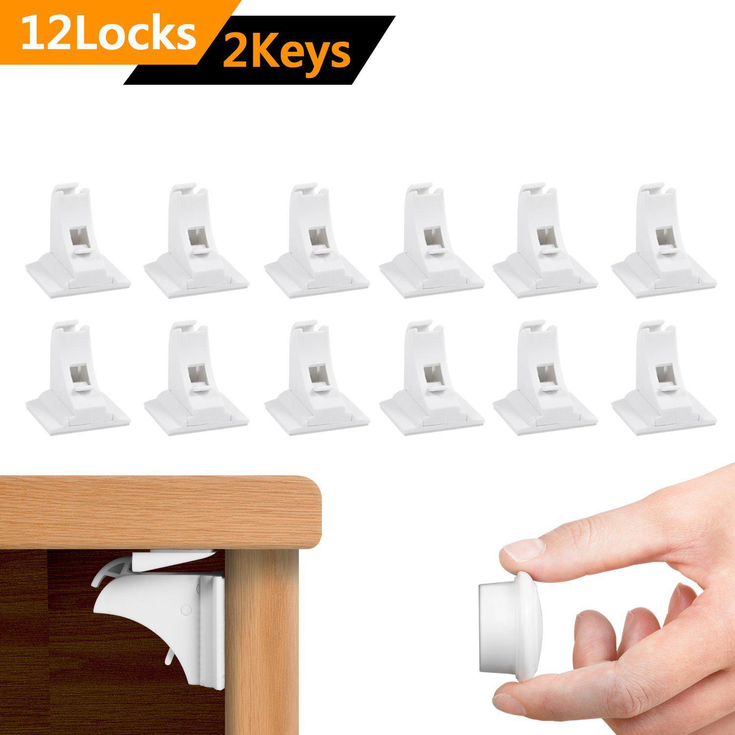 Детский невидимый магнитный замок безопасности для ящиков и дверей шкафов - Хит продаж