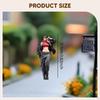 1/18 Cool Girl Model Tiny People, Collectible Architectural People Resin for Micro