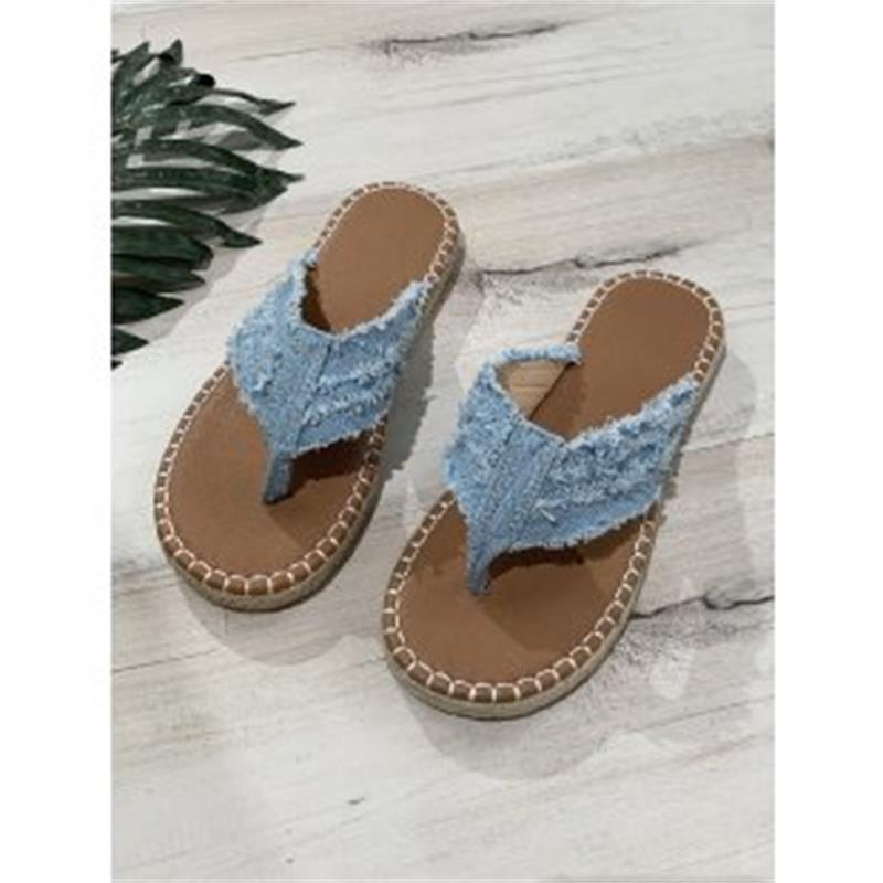Women's 2024 Summer Bohemian Espadrille Cross Strap Flat Sandals