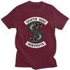 Custom Male Riverdale South Side Serpent Snake T Shirt Short Sleeve Cotton T-shirt Leisure Tee Loose Fit Clothing
