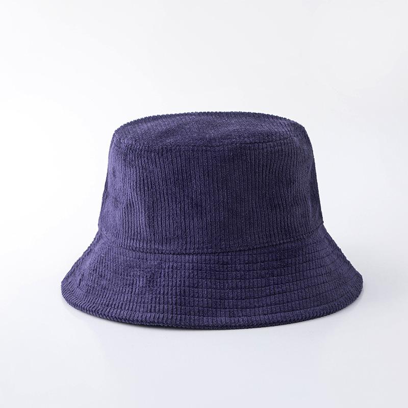 Corduroy Fisherman's Hat Children Versatile Fashion Show Small Face Cold Warm Autumn and Winter Basin Hat