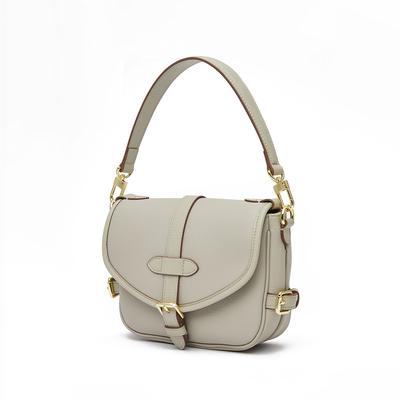 Head Layer Cowhide Saddle Bag, Retro and Fashionable Small Square Bag, High-end Commuting Single Shoulder Crossbody Bag
