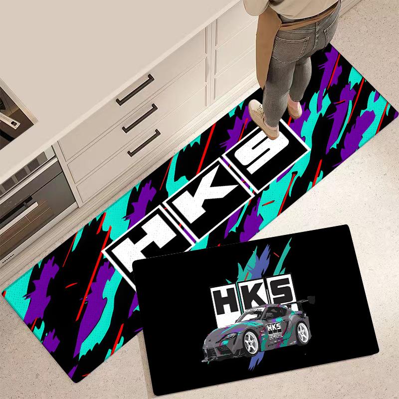 Entrance Front Door Doormat Racing H-HKS Non-slip Kitchen Rug Living Room Rugs Balcony Bathroom Foot Mat Floor Mats Carpet