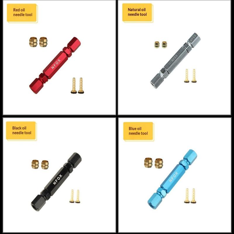 Bicycle Hydraulic Disc Brake Oil Needle Pipe Repair Tool Bidirectional Threaded Joint Insertion Installation Connector