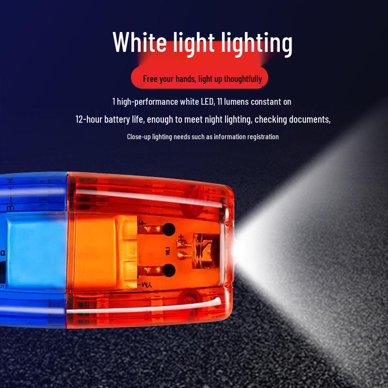 LED Red Blue Flashing Shoulder Light for Security Patrol