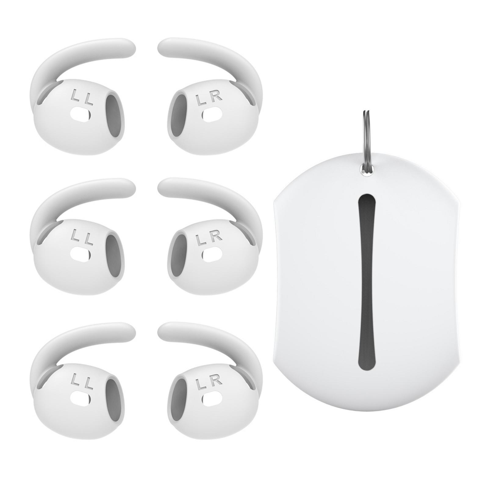 AHASTYLE PT60-4 3 Pair Ear Hooks for AirPods 4 Silicone Earbuds Tips Sport Ear Tips Replacement, Size: L A