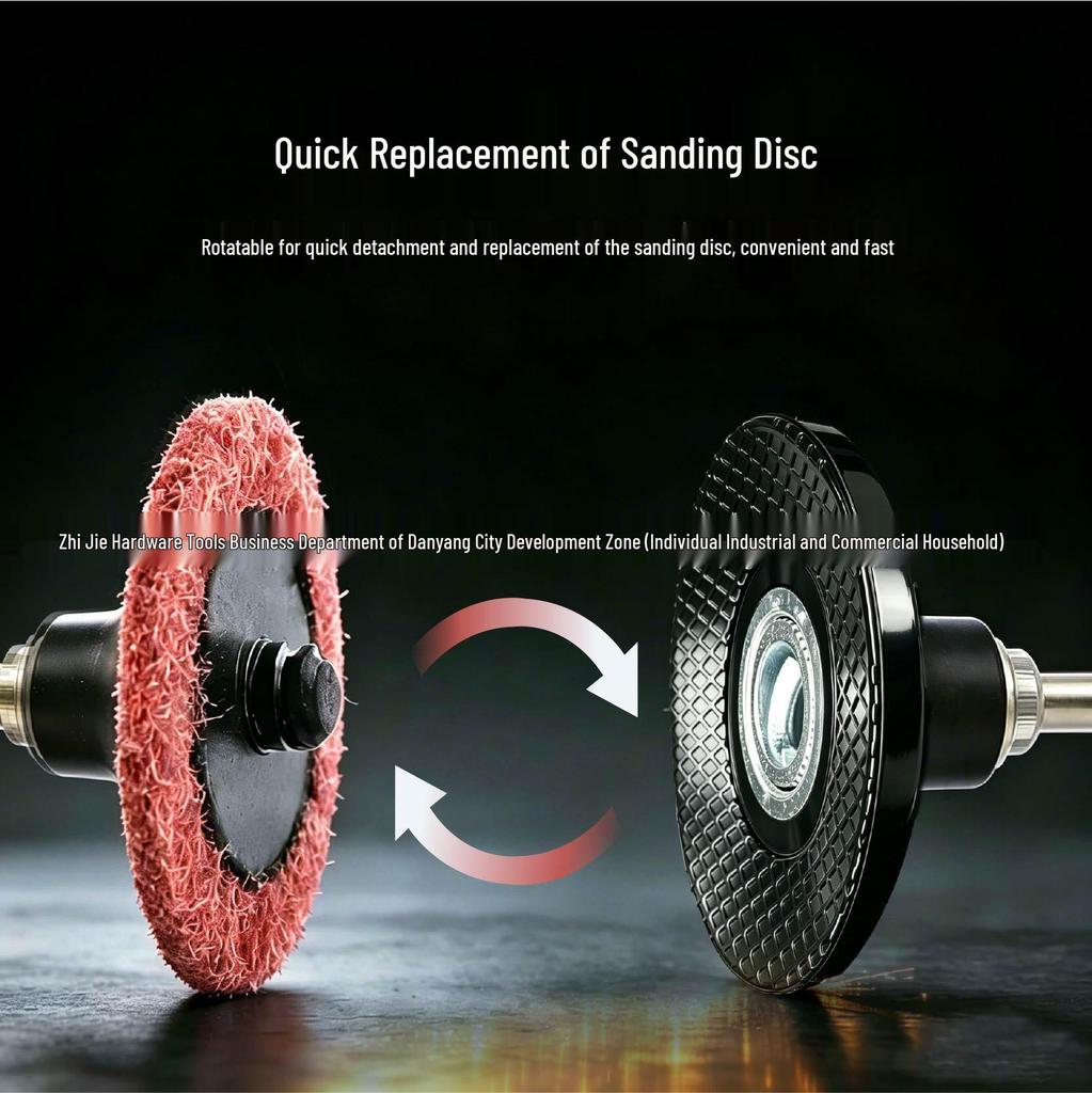 20-Piece Sanding Disc Set for Grinding, Polishing, Rust Removal, and Deburring - Black Diamond Non-Woven Flap Discs