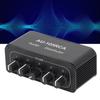 Bi Directional Audio Switcher High Fidelity 5 Way Audio Switch Splitter for Multimedia Conference Room
