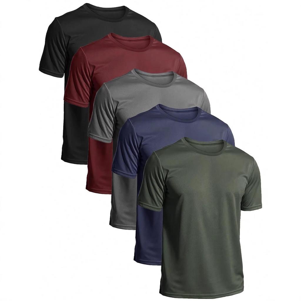Men's Summer Sports Outdoor Jogging Top - American Style, Solid Multi-color, Versatile Fashion