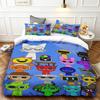 3pcs Duvet Cover Set Sprunki Cartoon Bedding Set Comforter Cover Queen King Full Size for Bedroom Home Decor