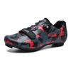 Mountain Road Cycling Shoes With Rotating Dial Unisex Breathable Anti-Slip Bike In Camo Large Sizes