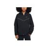 Jacke Kinder Kapuze Reißverschluss Langarm Kinderjacken Schwarz HQ8911-010