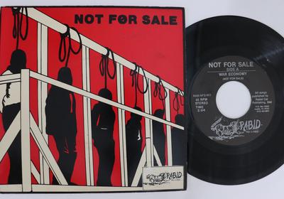 7inch Record NOT FOR SALE  A Few Dollars More RABNFS003 RABID CAT 1984 US Rock Used