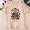 Drunken Octopus Okinawa TShirt Funny Japanese Streetwear Tee Graphic Tee Casual Round Neck Printed Cotton Short Sleeve Tees