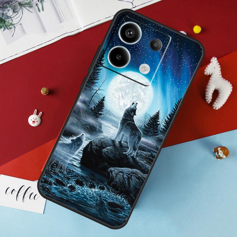 Animal Wolf Galaxy Case For Xiaomi Redmi Note 14 13 Pro 12 11 10 15 Pro Plus Redmi 15 10C 12C 13C 14C 15C Cover