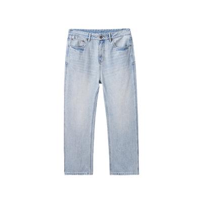 New Spring and Summer Loose American High Street Trousers Straight Wide-leg Jeans