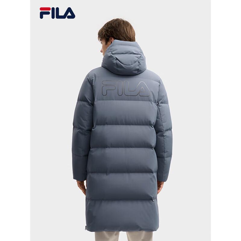 FILA Unisex Long Hooded Down Jacket