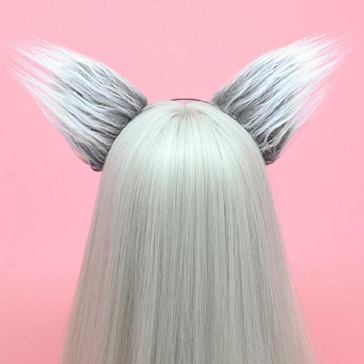 Lovely Plush Tail Animal Tail Foxes Ears Headband Wolf Tail Adjustable Belt for Halloween Christmas Carnivals Party