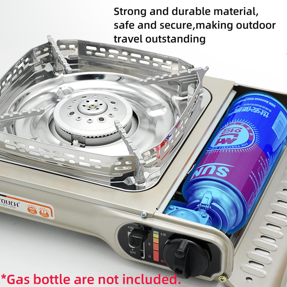 Camping Stove Heater Small Cassette Stove Single Burner Portable Cooking Furnace Gas Stove for Indoor Outdoor Camping