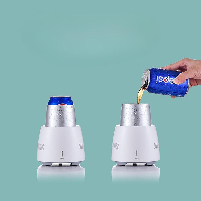 Baifenbai Home Furnishing Platinum Refrigeration Cup Instant Refrigeration Coaster Cold Drink Cup Mini Desktop Refrigerator Refrigerator Travel Carry