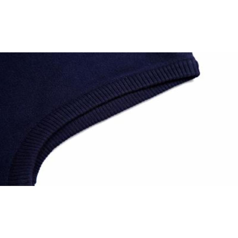 Men's Knit V-Neck Sleeveless Sweater Vests Fit Knitted Pullovers Sweaters Slim Patchwork Smart Casual Knit Vest Men