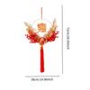 Chinese Year Wreath Red Berries Art Good Luck Charm Party Favors Garland Lunar