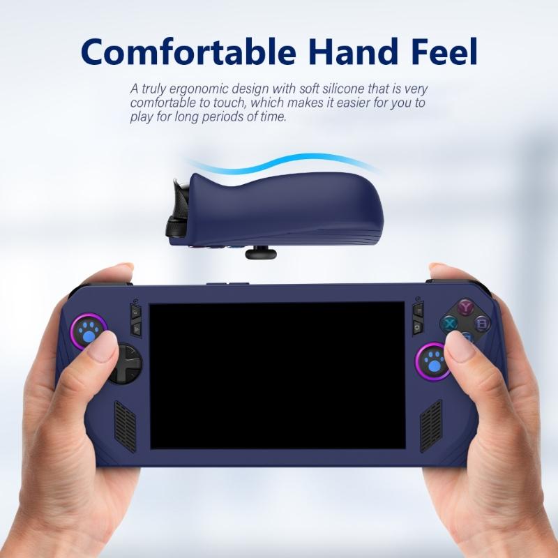Soft Silicone Protective Case for Rog Gaming Handheld All Around Cover Case AntiScratch Comfort Silicone Case