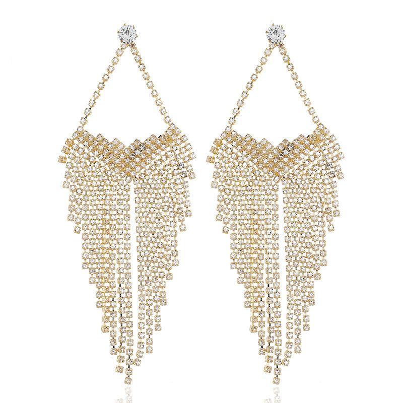 Exagerați cercei care curg cercei lungi, temperament exagerat, decorare ureche de lux ușoară de modă feminin