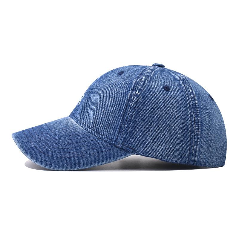 Korean Version R Letter Embroidered Baseball Cap for Men and Women, Spring, Summer and Autumn Simple and Versatile Personality Sunshade Cap